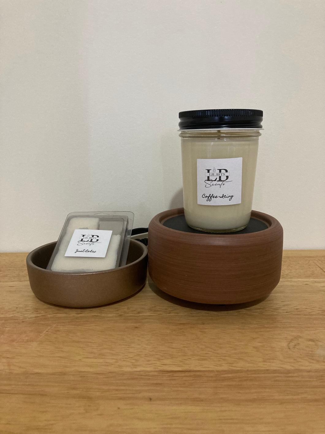 Wax Melt and Candle Warmer ( Pewter Walnut )